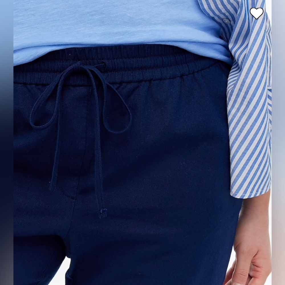 J.Crew Linen-cotton Drawstring Pant - Picture 2 of 7